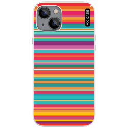 Capa Para iPhone 14 Stripes Colors