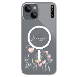 Capa Magsafe Para iPhone 14 Cosmos Delicate Flowers