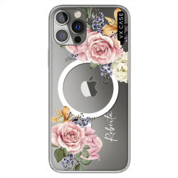 Capa Magsafe Para iPhone 14 Pro Bouquet Of Flower