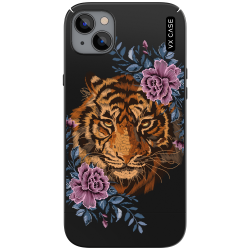 Capa Para iPhone 14 Plus Blooming Tiger