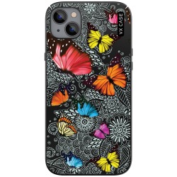 Capa Para iPhone 14 Plus Butterfly Garden