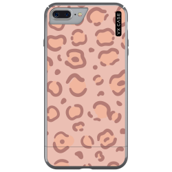 Capa Para iPhone 8 Plus Pink Nude Leopard